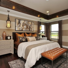 How to decorate a bedroom in warm colors? -5