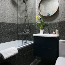 How to decorate the bathroom interior in dark colors? -4