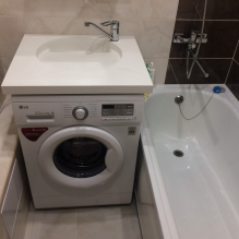 How to beautifully decorate the interior of a bathroom 2 sq.