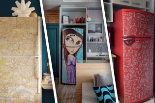 How to decorate the refrigerator with your own hands?