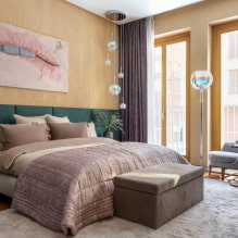 Rules for combining curtains and bedspreads in the bedroom-4