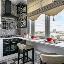 How to equip a kitchen with a window? -4