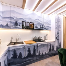 How to equip a kitchen with an area of ​​13 sq m? -4