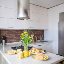 How to decorate a kitchen with a gas stove? -3