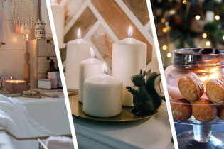 How to use candles in the interior?