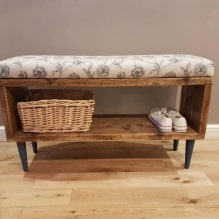 How to make a bench in the hallway on your own? -3