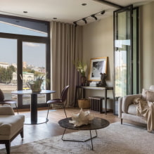 Interior design with glass partitions-0