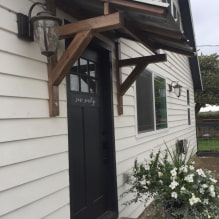 How to make a visor over the porch to the house yourself? -5