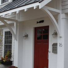 How to make a visor over the porch to the house yourself? -1