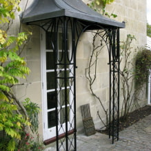 How to make a visor over the porch to the house yourself? -4