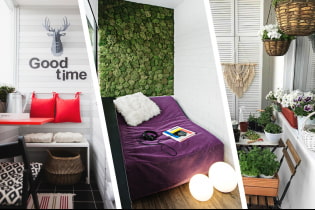 Ideas for arranging a small loggia