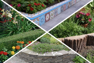 Beautiful borders for flower beds and flower beds