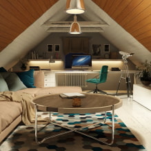 Ceiling decoration in a wooden house-3