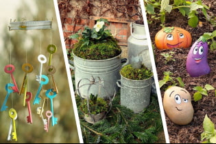 How to beautifully decorate a dacha with improvised means?