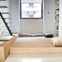 Podium in the apartment: design, use cases, decoration, 70 photos in the interior-9