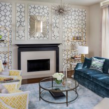 Combination of wallpaper: 70 modern options and photo examples of wall decoration-1