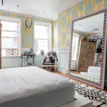 Combination of wallpaper: 70 modern options and photo examples of wall decoration-2