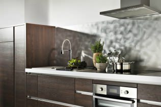 Wenge color in kitchen design