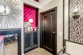 Types of interior doors by design, material, opening method, design