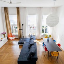 Apartment design with high ceilings 64 sq. m-1