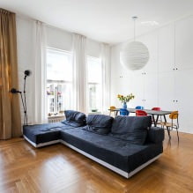 Apartment design with high ceilings 64 sq. m-2