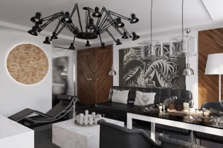 Layout and design of an apartment of 54 sq. m.