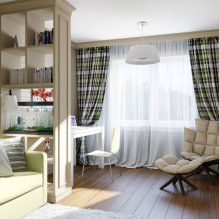 The interior of the study in the living room-2