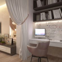 The interior of the study in the living room-4