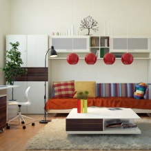 The interior of the study in the living room-6