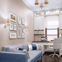 The interior of the study in the living room-14