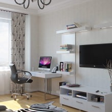 The interior of the study in the living room-12