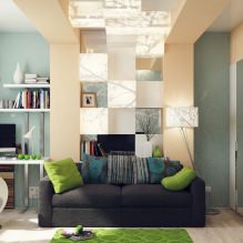 The interior of the study in the living room-20