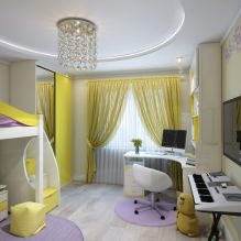 Children's room in yellow tones-10