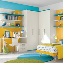 Children's room in yellow tones-13