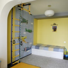 Children's room in yellow tones-19