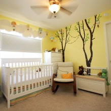 Children's room in yellow tones-6
