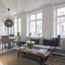 Swedish interior of a studio apartment 34 sq. m-5