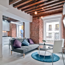 Decorative beams on the ceiling: types, materials, design, color, choice of style-2