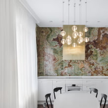 Wallpaper in the kitchen - interior design features-4