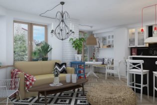 Interior of a 2-room apartment 65 sq. m.