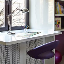 Workplace by the window: photo ideas and organization-6