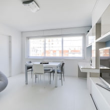 White floor in the interior: types, design, combination with the color of walls, ceiling, doors, furniture-12