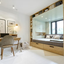 White floor in the interior: types, design, combination with the color of walls, ceiling, doors, furniture-14