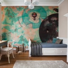 Photo wallpaper for the nursery: drawings for girls, boys, examples in various styles and colors-3