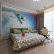 Photo wallpaper for the nursery: drawings for girls, boys, examples in various styles and colors-7