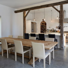 Concrete in the interior: design options, design, types, imitation of concrete pavement-5