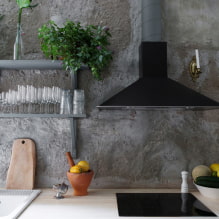 Concrete in the interior: design options, design, types, imitation of concrete pavement-10