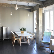 Concrete in the interior: design options, design, types, imitation of concrete pavement-8