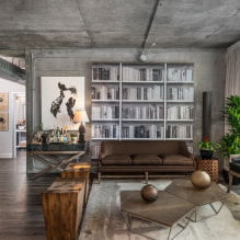 Concrete in the interior: design options, design, types, imitation of concrete pavement-4