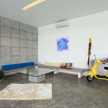 Concrete in the interior: design options, design, types, imitation of concrete pavement-0